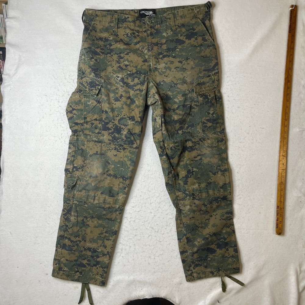 Tactical A1 Cargo Pants‎ Digital Camo Military Multi Pocket Tactical AT Com